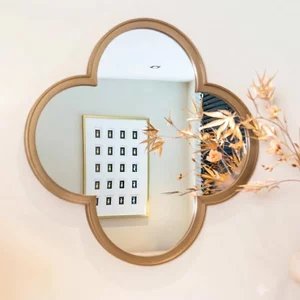 View Lowen wall mirror - brushed gold - metal - 100cm x 4cm