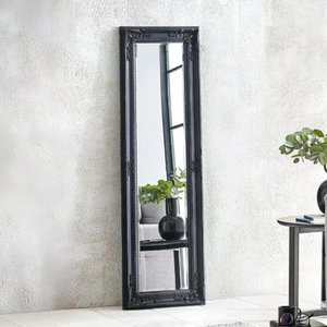 View Palais leaner mirror - antique black - wood - 40cm x 130cm