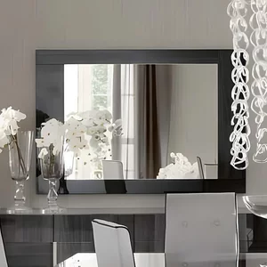 View Montecarlo wall mirror - large - grey koto high gloss