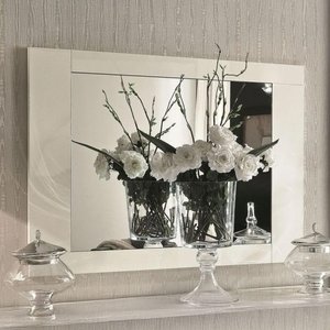 View Canova large wall mirror - white gloss