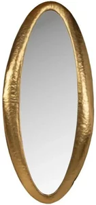 View Clearance - richmond interiors belia oval wall mirror - gold - fss16403