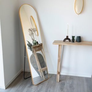 View Madrid mirror - arch - floor standing - brass - 40cm x 150cm