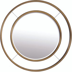 View Grace wall mirror - gold - round