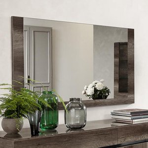View Modern medea wall mirror - 144cm - vintage oak
