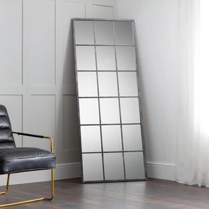 View Somma window mirror - rectangular - pewter View Somma window mirror - rectangular - pewter