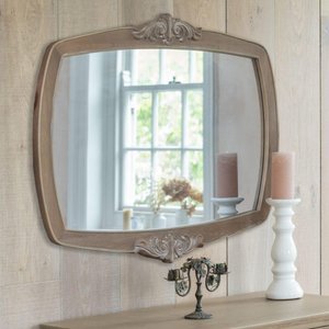 View Camille wall mirror - grey oak
