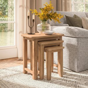 View Appleby nest of tables - set of 3 - oak