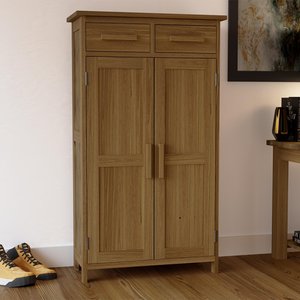 View Opus shoe cupboard - 2 door - oak