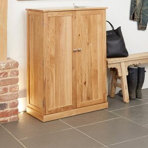 View Mobel oak shoe cupboard - 2 door