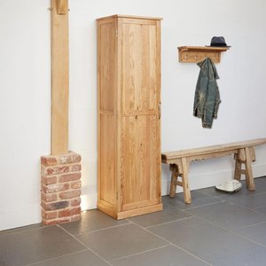 View Mobel oak tall shoe cupboard