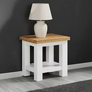 View Lundy lamp table - white painted
