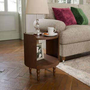 View Williamson side table - round - mid gloss lacquered