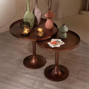 View Accent table - round - 2 tier - bronze - aluminium View Accent table - round - 2 tier - bronze - aluminium