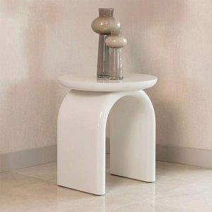 View Merrick end table - round - coconut milk View Merrick end table - round - coconut milk