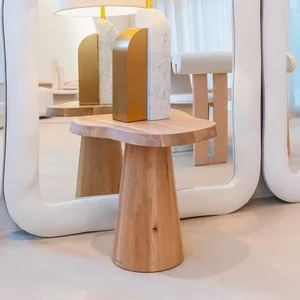 View Riva natural oak side table