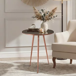 View Akola side table - copper - round