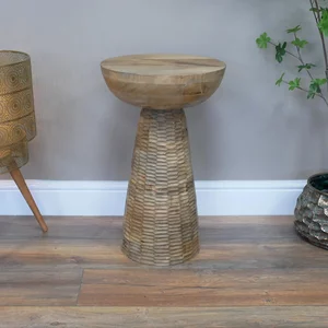 View Side table - round - wooden - 8959 View Side table - round - wooden - 8959