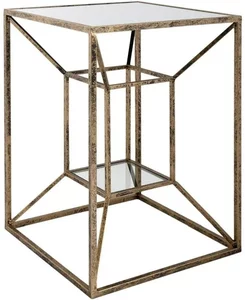 View Solomon side table - antique gold
