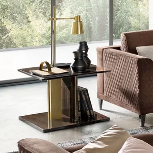 View Volare italian lamp table - walnut