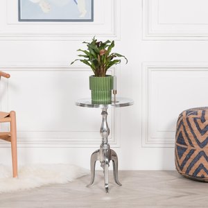 View Wine table - round - silver aluminium View Wine table - round - silver aluminium