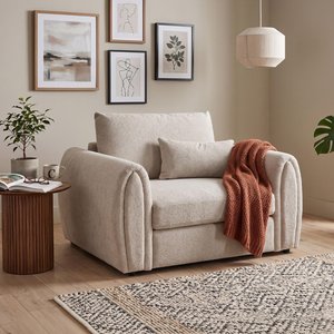 View Mirabel armchair - mocha fabric