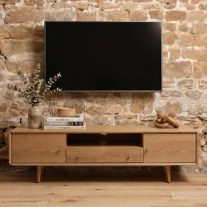 View Jenson oak media unit - 170cm View Jenson oak media unit - 170cm