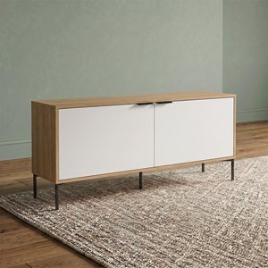 View Helga tv unit - 2 drawer - oiled oak - variation available
