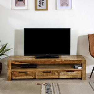 View Surrey tv unit - 150cm - solid mango wood View Surrey tv unit - 150cm - solid mango wood