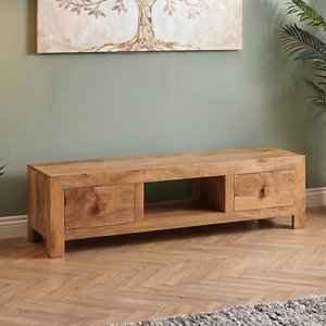 View Dakota tv unit - 145cm - light mango wood View Dakota tv unit - 145cm - light mango wood