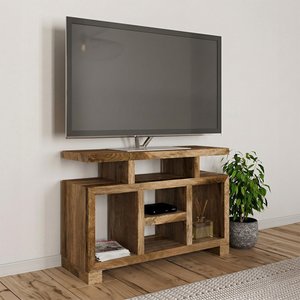 View Cube tv unit - 118cm - light mango wood View Cube tv unit - 118cm - light mango wood