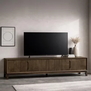 View Cortez tv unit - 4 door - 210cm - large - malta - mango wood