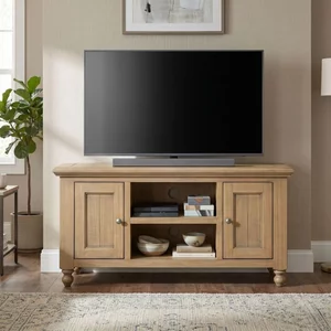 View Chateau standard tv unit - 2 door - natural - rustic pine
