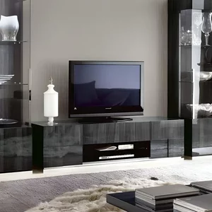 View Montecarlo tv unit - 2 door - 1 drawer - large - grey koto high gloss