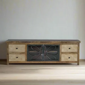 View Hopkins tv unit - mango wood - storage - large View Hopkins tv unit - mango wood - storage - large