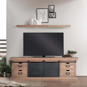 View Irondale tv unit - mango wood - storage - large View Irondale tv unit - mango wood - storage - large