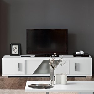 View Lisa large tv unit - white