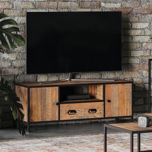 View Ooki reclaimed wood tv unit - 2 door