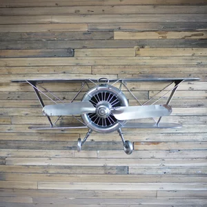 View Wall decoration - grey - aeroplane - metal