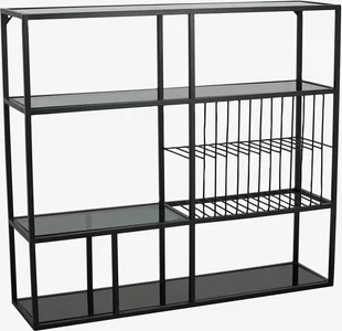 View Rur wall shelf - black - glass