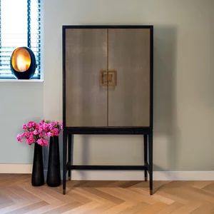 View Bloomville shagreen 2 door bar cabinet