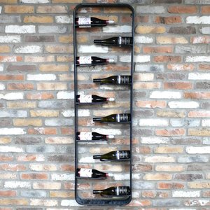 View Wine holder - black metal - 10 wine bottles