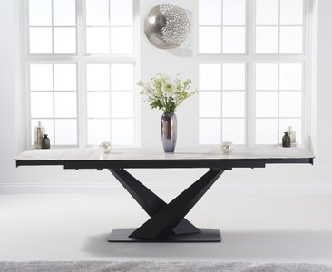 View Extending jacob 180cm white ceramic dining table View Extending jacob 180cm white ceramic dining table