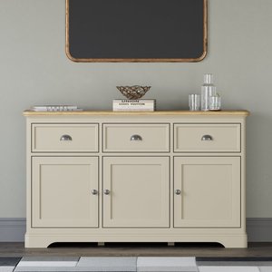 View Madley oak and cream painted large sideboard View Madley oak and cream painted large sideboard