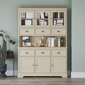 View Madley oak and cream painted large dresser View Madley oak and cream painted large dresser