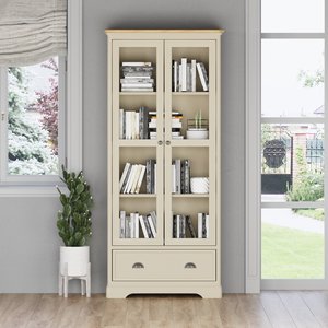 View Madley oak and cream painted glazed display cabinet View Madley oak and cream painted glazed display cabinet