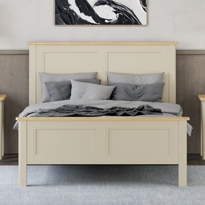 View Madley oak and cream painted double bed View Madley oak and cream painted double bed