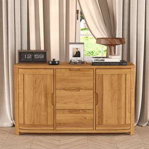 View Somerton curved solid oak large sideboard View Somerton curved solid oak large sideboard