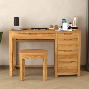 View Somerton curved solid oak computer desk View Somerton curved solid oak computer desk