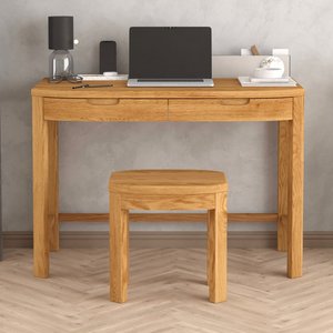 View Somerton curved solid oak compact desk View Somerton curved solid oak compact desk
