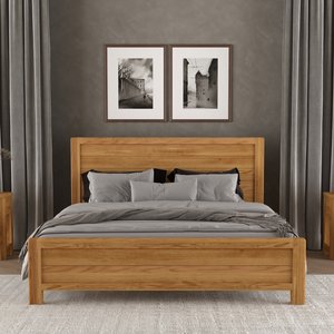 View Somerton curved solid oak super king size bed View Somerton curved solid oak super king size bed